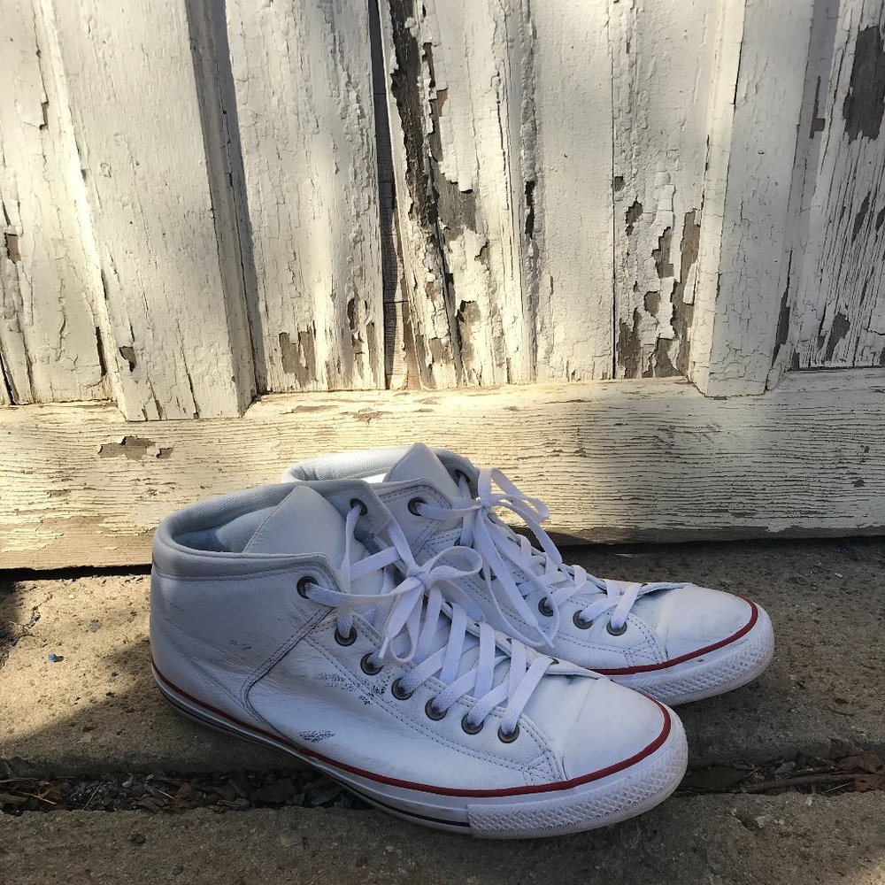 Men's Size 12 White Converse